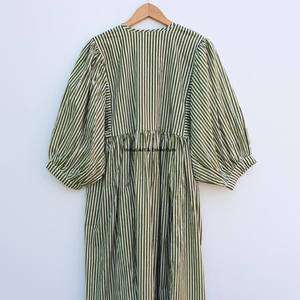 Beautiful floral Cotton Block Printed dress Dress For Casual wear Hand Block Printed Dress - Product Image 4