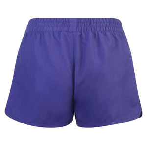 Shorts pour femmes à taille mi-haute, couleur unie, coupe classique, taille élastique, sportifs, séchage rapide, marron, en coton respirant, tissu tricoté - Product Image 5