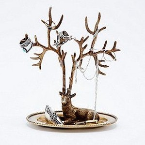 Premium Tabletop Metal Jewelry Organizer Stand <b>Earring</b> <b>Holder</b> Display Rack Necklace Storage Stand for Vanity Display - Product Image 6