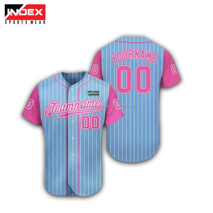 Uniforme de Béisbol Personalizado de Alta Calidad para Hombre, Cuello en V, Secado Rápido, Transpirable, Tela 100% Poliéster, Diseño Personalizado - Product Image 2