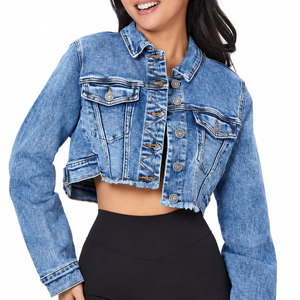New Fashionable Denim Jacket Winter <b>Vintage</b> Jean Outerwear Long Sleeve <b>Button</b> Down Casual Streetwear Denim Jacket - Product Image 1