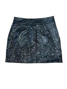 Mini-jupe cloutée pour femme, effet cuir, jupe crayon, ceinture ornée de strass, streetwear d'été - Product Image 2