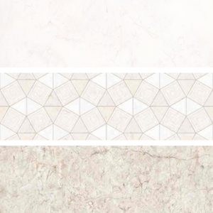 Azulejo de pared de cerámica blanco brillante de 300x600, diseño moderno minimalista para decoración interior de oficinas corporativas y edificios comerciales. - Product Image 2