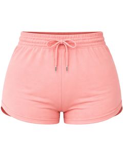 Mustard Women Shorts Elastic Waist <b>Drawstring</b> Casual Gym Shorts Soft Stretch Summer Lounge Shorts Comfortable Daily Wear - Product Image 1