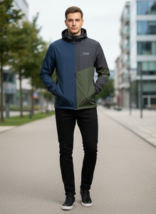 Chaqueta Cortavientos Elástica de TPU Premium para Hombre - Ropa Exterior de Alto Rendimiento SQS - Product Image 4