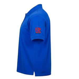 เสื้อโปโลผู้ชายสีน้ำเงินรอยัลคุณภาพสูงแบบสั่งทำพิเศษ คอริบ ทรงเข้ารูป พร้อมปักโลโก้ตามต้องการ - Product Image 5