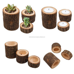 Vase à fleurs en bois poli et de haute qualité, décoration de jardin pour la maison et le bureau, offre spéciale - Product Image 6
