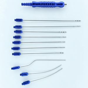 Cánula de Liposucción Luer Lock con Mango, Juego de 10 Piezas de Instrumentos Quirúrgicos - Product Image 1