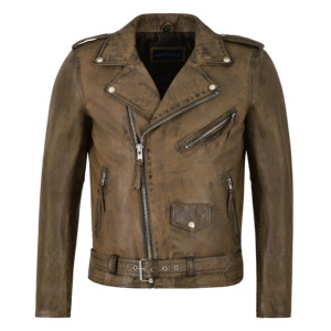 Custom 100% Genuine Napa Leather Biker <b>Jacket</b> <b>Men</b>’s BRANDO Rocker Motorcycle Leather <b>Jacket</b> Cross Zip OEM/ODM Manufacturer - Product Image 1