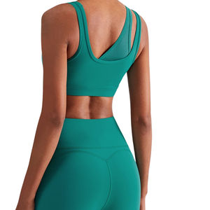 Soutien-gorge de sport pour femme, vêtements de sport, design personnalisé, spandex/nylon, respirant, maintien élevé, personnalisable, fabriqué au Pakistan - Product Image 5