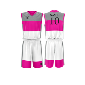 Nouvel arrivage : Ensemble d'uniformes de basketball bicolores, maillot respirant, grande taille, vêtements de sport avec technique d'impression, conçu au Pakistan - Product Image 1