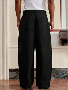 Professional Streetwear Baggy <b>Trousers</b> Heavyweight Cotton <b>Wide</b> <b>Leg</b> Fashion Pants - Product Image 6