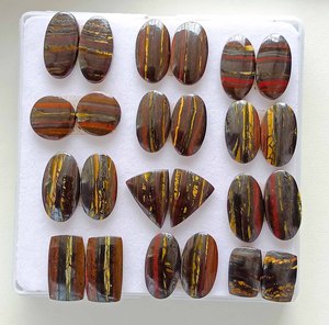 Wholesale Natural Iron Tiger Pair Latest Design Quartz Gemstone Cabochon Loose Gemstone for Jewelry Making - Product Image 6