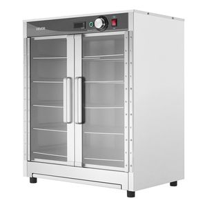 Scaldavivande Elettrico Commerciale a 5 Ripiani in Acciaio Inossidabile con Vassoio per Acqua, Armadio Riscaldante a Doppia Porta con Ripiani Regolabili - Product Image 1