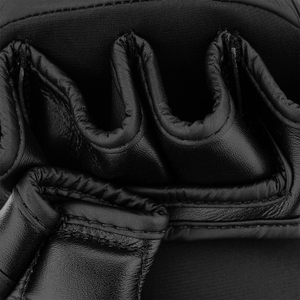 High Quality MMA Boxing Gloves Black Color Genuine Leather Adjustable <b>Hook</b> & Loop Closure Lightweight UV Protection Unisex Adult - Product Image 5