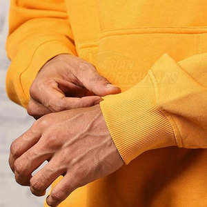 Sweat à capuche oversize pour homme en tissu tricoté 100 % coton de qualité supérieure, doux, respirant et écologique, offrant une protection maximale pour l'hiver. - Product Image 5
