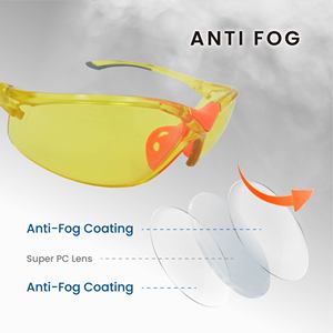 Tonshung SA1369 Frameless Anti-Fog/Anti-Scratch Safety <b>Glasses</b> for Indoor Industrial Use-Personal Protective Equipment - Product Image 2
