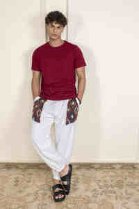 <b>Men's</b> Classic Hopper Straight Harem Style <b>Yoga</b> Sweatpants Eco-Friendly 100% Cotton Free Size High Waist Casual Printed Pocket - Product Image 3