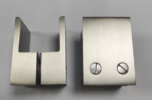 Back to Back Solid Brass Paddle Square Glass <b>Handle</b> Glass Knob Shower <b>Door</b> Knob - Product Image 2