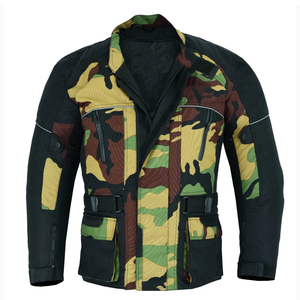 Chaqueta de Motocicleta de Camuflaje para Hombre, Manga Larga, Resistente al Viento, para Todas las Estaciones, Protección Textil con Armadura - Product Image 1