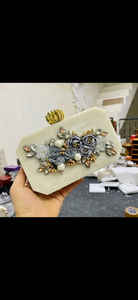 New <b>Resin</b> Rhinestone Angel Evening Clutch Handbag for Women Luxury Wedding Handmade Hand-painted Customized Shape 2025 - Product Image 2