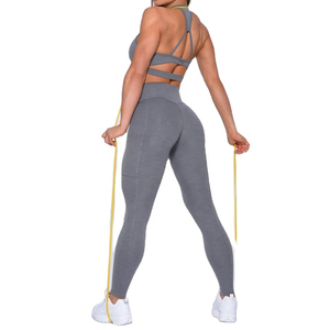 Leggings de Alta Calidad para Mujer, Ropa Deportiva, Conjunto Deportivo, Talla Grande, Sujetador Deportivo Sin Costuras, Conjuntos de Yoga para Mujer - Product Image 4