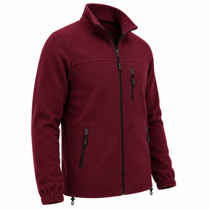 Chaqueta Polar de Invierno para Hombre de Alta Calidad, Cuello Alto, Bolsillos con Cremallera, Ropa de Trabajo Térmica, Tonos Vibrantes - Product Image 3