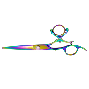 Tijeras de Peluquería de Cobalto, Tijeras de Adelgazamiento de Cabello de Acero Inoxidable con Doble Articulación para Cuidado del Cabello en Salón y Uso Doméstico, Tijeras Manuales - Product Image 1