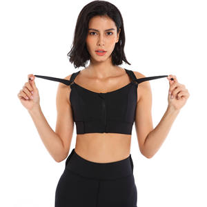 Soutien-gorge de sport personnalisé en tissu doux brossé sans couture, anti-humidité, très extensible, respirant, dos en U, pour le fitness, le yoga, la course et l'entraînement - Product Image 5