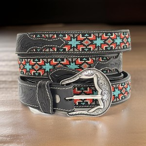 Nouvelle Arrivée 2026 Ceintures pour Hommes en Cuir Véritable Personnalisées, Vente en Gros, Design Western en Cuir Façonné à la Main - Product Image 3