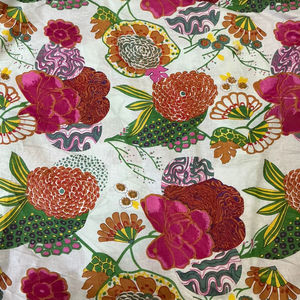 Beautiful Gold Line Cambric 60x60/92x88 Pure Cotton Organic Eco-Friendly Printed Fabric 44 Inches Width for Curtains Bags Boys - Product Image 1