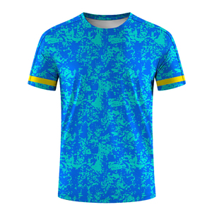 T-shirt blanc pour homme à manches courtes et col rond, 100% polyester, respirant, séchage rapide, écologique, pour impression de logo personnalisé - Product Image 4