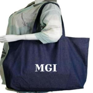 Bolsa de Mano Personalizada de Algodón Orgánico con Letras para Mujer, Bolsa de Hombro Reutilizable Ecológica de Alta Calidad, Impresa con Serigrafía, Mediana, para Uso Diario - Product Image 1