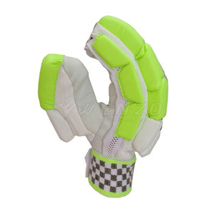 Vente directe d'usine - Gants de cricket en cuir durables et écologiques, forte adhérence, pour entraînement, main droite/gauche, fermeture auto-agrippante - Product Image 5