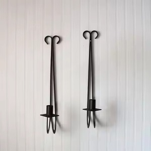 Portavelas de Pared de Hierro, Decorativo y Elegante, para Decoración del Hogar, Adorno para Sala de Estar - Product Image 5