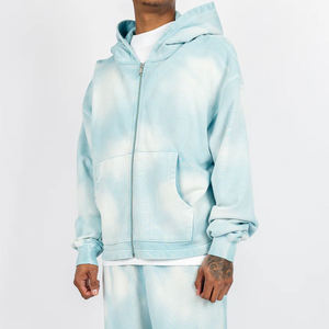 Sweat à capuche d'hiver pour homme en molleton 100 % coton, brodé sur mesure, directement de l'usine, avec œillets métalliques, respirant et à séchage rapide - Product Image 4