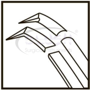 Inamura 1.8 Cross Action Capsulorhexis Forceps Curved w/ Marks Ophthalmic Cataract <b>Instrument</b> By Blush <b>Surgical</b> - Product Image 5