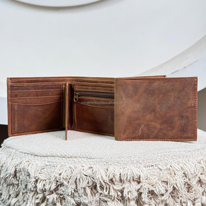 กระเป๋าสตางค์แบบพับสองทบความจุขนาดใหญ่กระเป๋าหนังแท้สไตล์แฟชั่นแบบเต็มรูปแบบกระเป๋าสตางค์แบบสั้นสำหรับผู้ชายกระเป๋าสตางค์แบบถือบัตรประจำตัวใส่เหรียญเงินสดมีในสต็อก - Product Image 4