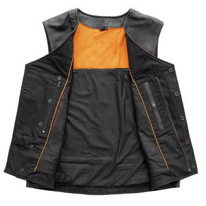 Chaleco de Motociclismo Personalizado 2026, Resistente al Viento, Talla Grande, de Cuero, Equipo de Seguridad para Motociclistas, Hecho en Pakistán - Product Image 4