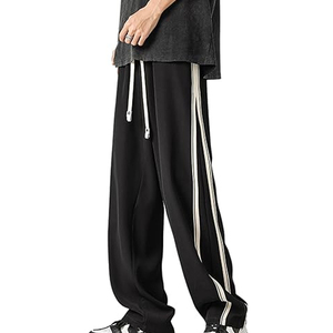 กางเกงวอร์มไนลอนคุณภาพสูงสำหรับผู้ชาย ทรงหลวม เอวยางยืด กางเกงวิ่งออกกำลังกาย - Product Image 1