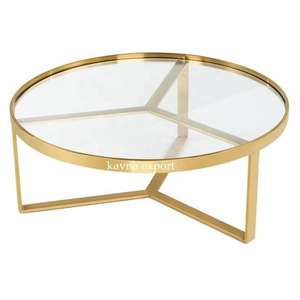 Table basse extensible moderne et décorative pour la décoration du salon, en marbre et métal. - Product Image 5