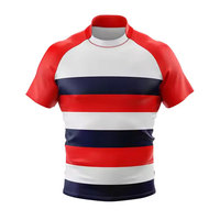 Camisetas de Rugby Transpirables de Alta Calidad con Impresión Personalizada, Colores y Logotipos a Medida, 100% Poliéster, Servicio OEM