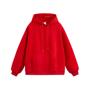 Sweat à capuche oversize pour homme en molleton épais 450 g/m² 100 % coton, teint uni, personnalisable pour impression en relief 3D, avec épaules tombantes - Product Image 3