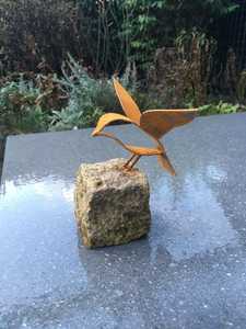 Escultura Moderna de Pájaro de Metal para Decoración de Jardín, Estilo Rústico, Pieza de Arte de Aluminio para Patio y Jardín - Product Image 1