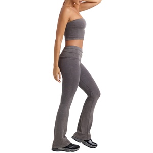 Comprar 2025 de verano de alta calidad de entrenamiento Slim Fit sin mangas Top Yoga pantalones trajes Conjunto para las mujeres - Product Image 1