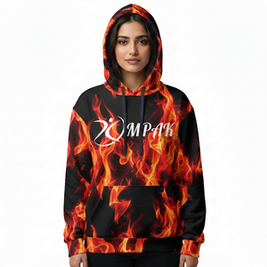 Sweat à capuche unisexe oversize haut de gamme pour l'hiver, avec design brodé par sublimation de qualité supérieure, idéal pour la mode urbaine décontractée - Product Image 1