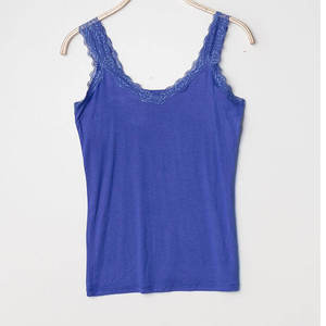 Women's Orange Knitted Tank <b>Top</b> V-<b>Neck</b> <b>Lace</b> Trim Casual Breathable Solid Color Sleeveless <b>Top</b> spandex workout <b>top</b> Knitted tank - Product Image 6