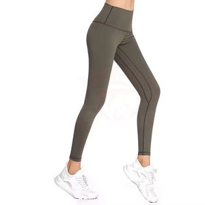 Women's High-Waisted Breathable <b>Leggings</b> with Custom Logo Multi-Pocket OEM Sports Workout Gym Fitness Custom Printing <b>Legging</b> - Product Image 6