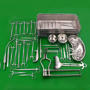 Juego de Instrumentos Quirúrgicos Profesionales de Acero Inoxidable para Cirugía General, Herramientas Médicas Manuales Reutilizables, Certificación CE Clase I - Product Image 1