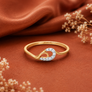 Bague pour femme en or plaqué or avec diamant rond cultivé, disponible en or massif 10K, 14K ou 18K et en argent 925, cadeau d'anniversaire - Product Image 4